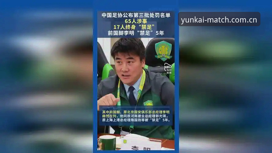 云开最新下载地址使用指南 中国足球第三批禁足名单详解:17人终身禁足,48人面临5年处罚
